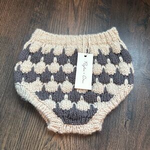 Rylee + Cru Baby Sweater Bloomer Slate Stripe NWT Size 6-12 Mo.